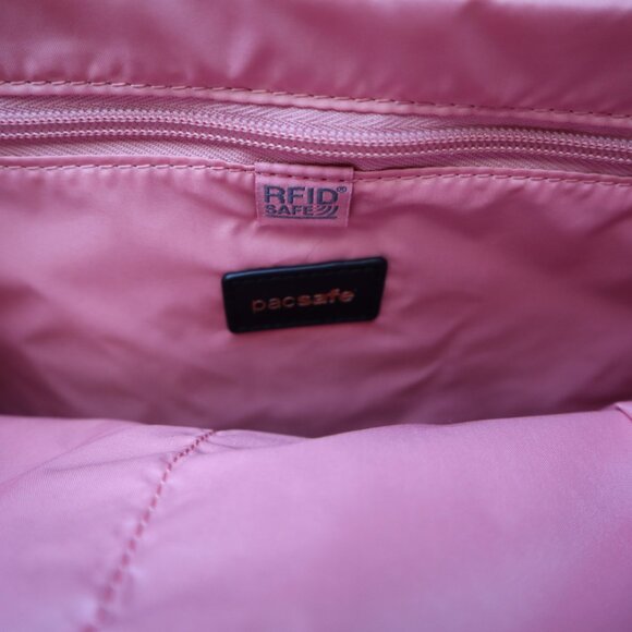 NWOT Pacsafe CX Anti-Theft Backpack in Black & Pink - Picture 6 of 11